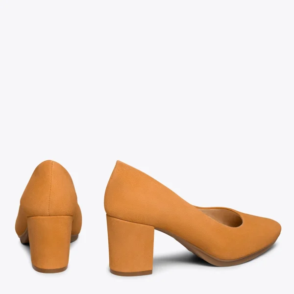 MiMaO ShopOnline URBAN S – Chaussures à Talon Moyen En Daim MARRON 4