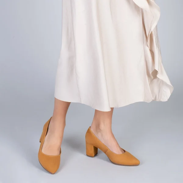 MiMaO ShopOnline URBAN S – Chaussures à Talon Moyen En Daim MARRON 7
