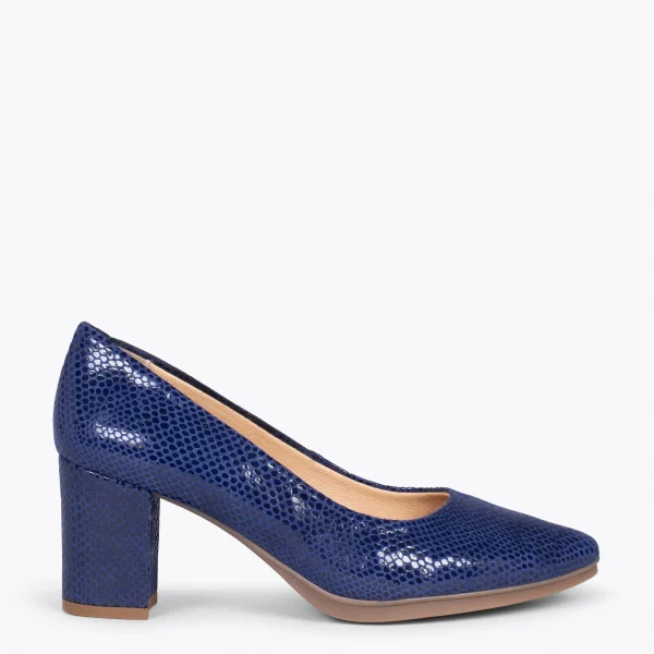 MiMaO ShopOnline URBAN S ROYAL – Chaussures à Talon Moyen BLEU 1