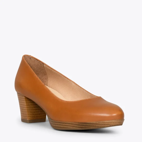 MiMaO ShopOnline VOL S – Chaussures à Talon Et Plateforme MARRON 5