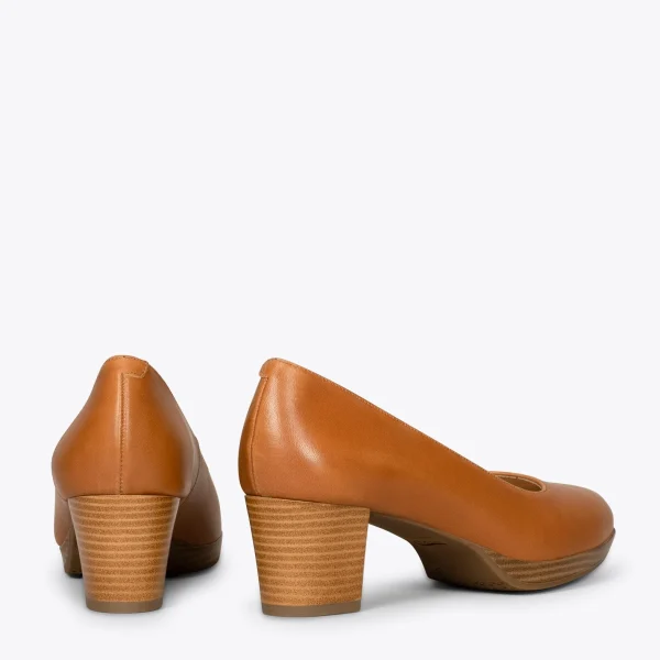 MiMaO ShopOnline VOL S – Chaussures à Talon Et Plateforme MARRON 4