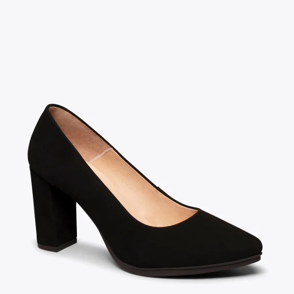 MiMaO ShopOnline URBAN – Chaussures à Talon Haut En Daim NOIR 5