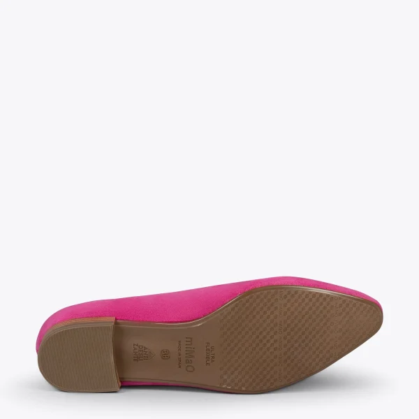 MiMaO ShopOnline MARIE – Chaussures à Talon Bas Et Bout Fin FUCHSIA 6