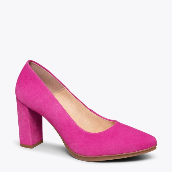MiMaO ShopOnline URBAN – Chaussures à Talon Haut En Daim FUCHSIA 5