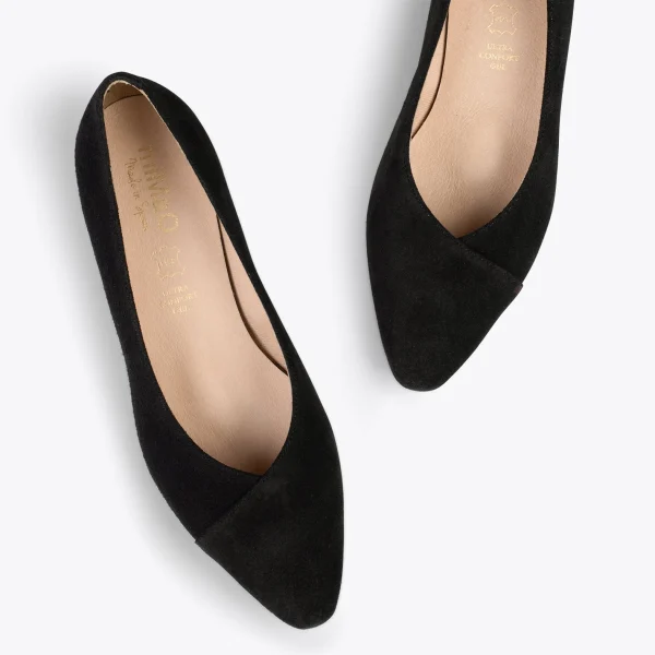 MiMaO ShopOnline MARIE – Chaussures à Talon Bas Et Bout Fin NOIR 3