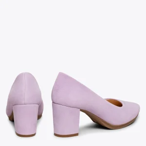 MiMaO ShopOnline URBAN S – Chaussures à Talon Moyen En Daim MAUVE 13