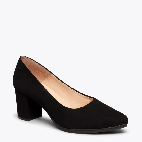 MiMaO ShopOnline URBAN S – Chaussures à Talon Moyen En Daim NOIR 5