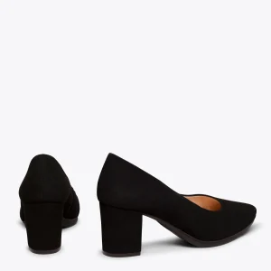 MiMaO ShopOnline URBAN S – Chaussures à Talon Moyen En Daim NOIR 13