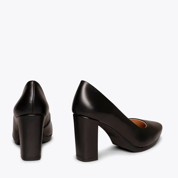 MiMaO ShopOnline URBAN SOIRÉE – Chaussures à Talon Haut En Cuir Nappa NOIR 4