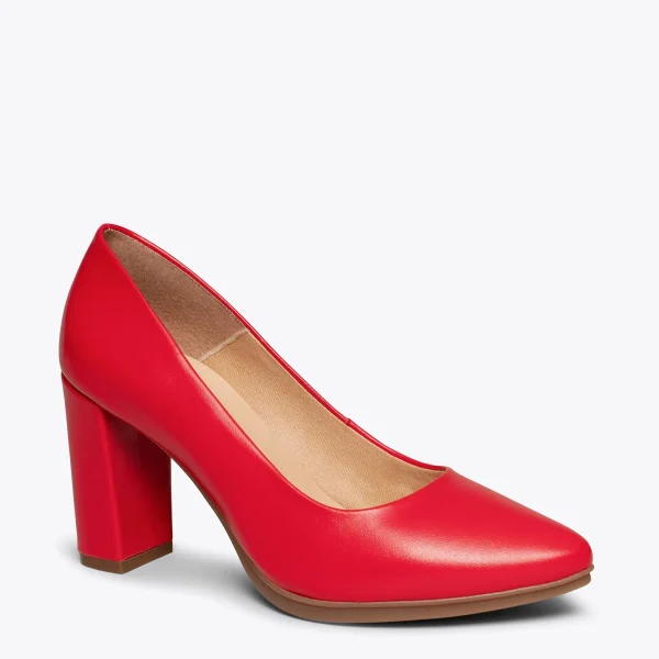 MiMaO ShopOnline URBAN SOIRÉE – Chaussures à Talon Haut En Cuir Nappa ROUGE 5