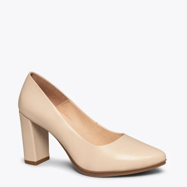 MiMaO ShopOnline URBAN SOIRÉE – Chaussures à Talon Haut En Cuir Nappa BEIGE 5