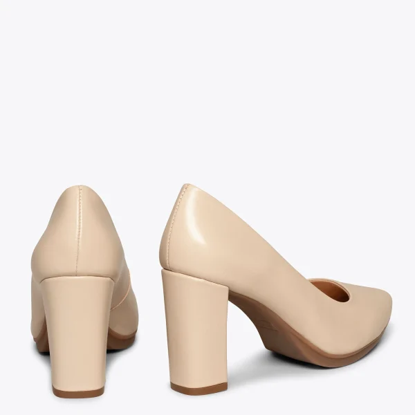 MiMaO ShopOnline URBAN SOIRÉE – Chaussures à Talon Haut En Cuir Nappa BEIGE 4