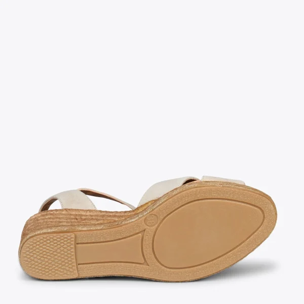 MiMaO ShopOnline CALPE – Espadrilles Artisanales à Lanières Et Boucle BEIGE 6
