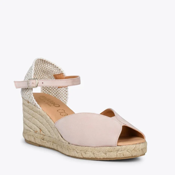 MiMaO ShopOnline SITGES – Espadrilles Compensées à Bout Ouvert NUDE 5