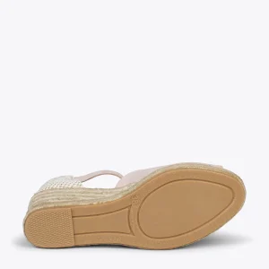MiMaO ShopOnline SITGES – Espadrilles Compensées à Bout Ouvert NUDE 16