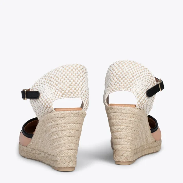 MiMaO ShopOnline VALENCIANA – Espadrilles Compensées En Cuir Nappa MAKE UP 4