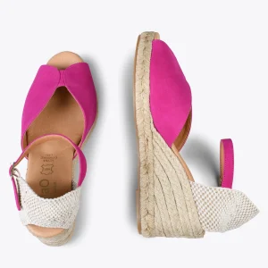 MiMaO ShopOnline SITGES – Espadrilles Compensées à Bout Ouvert FUCHSIA 10