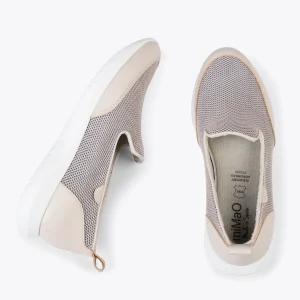 MiMaO ShopOnline SLIPPER SPORT – Baskets à Enfiler En Maille BEIGE 11