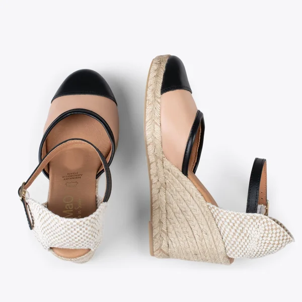 MiMaO ShopOnline VALENCIANA – Espadrilles Compensées En Cuir Nappa MAKE UP 3
