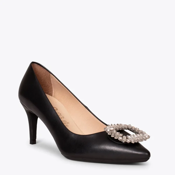 MiMaO ShopOnline ELLA – Chaussures à Talon Aiguille Avec Strass NOIR 5