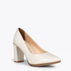 MiMaO ShopOnline URBAN VERNI – Chaussures à Talon En Cuir Verni Et Détail Métallique OS 15