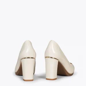 MiMaO ShopOnline URBAN VERNI – Chaussures à Talon En Cuir Verni Et Détail Métallique OS 13