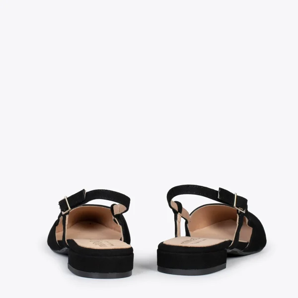 MiMaO ShopOnline BRUNCH – Chaussures à Talon Bas Et Bride Arrière NOIR 4