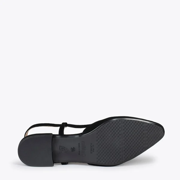 MiMaO ShopOnline BRUNCH – Chaussures à Talon Bas Et Bride Arrière NOIR 6