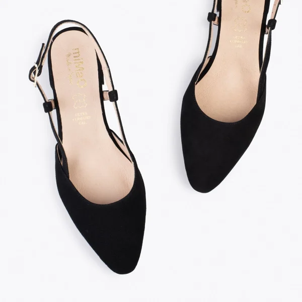 MiMaO ShopOnline BRUNCH – Chaussures à Talon Bas Et Bride Arrière NOIR 3