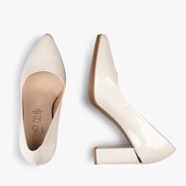 MiMaO ShopOnline URBAN VERNI – Chaussures à Talon En Cuir Verni Et Détail Métallique OS 3