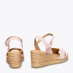 MiMaO ShopOnline CALPE – Espadrilles Artisanales à Lanières Et Boucle ROSE PÂLE 12