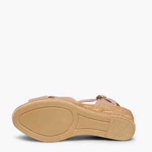 MiMaO ShopOnline CALPE – Espadrilles Artisanales à Lanières Et Boucle NUDE 16