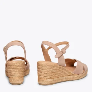 MiMaO ShopOnline CALPE – Espadrilles Artisanales à Lanières Et Boucle NUDE 12