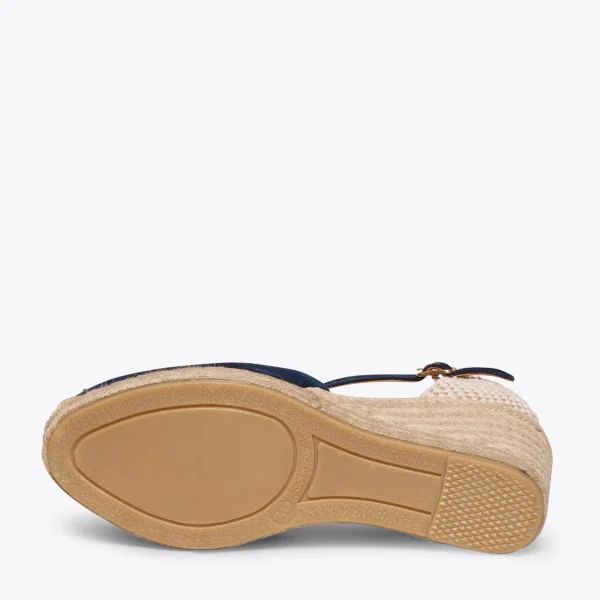 MiMaO ShopOnline NERJA – Espadrilles à Talon Haut BLEU MARINE 6