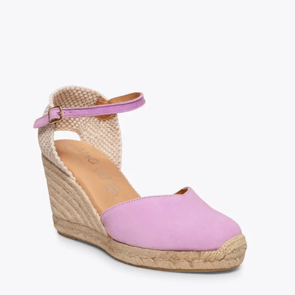 MiMaO ShopOnline NERJA – Espadrilles à Talon Haut MAUVE 5