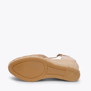 MiMaO ShopOnline NERJA – Espadrilles à Talon Haut DORÉ 16