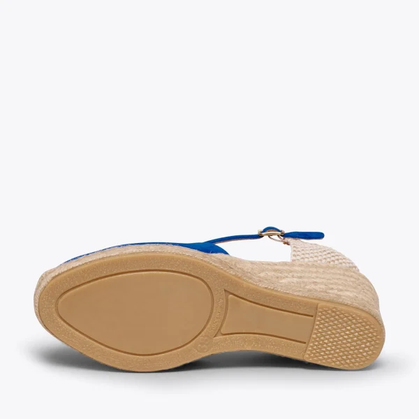 MiMaO ShopOnline NERJA – Espadrilles à Talon Haut BLEU ROI 6