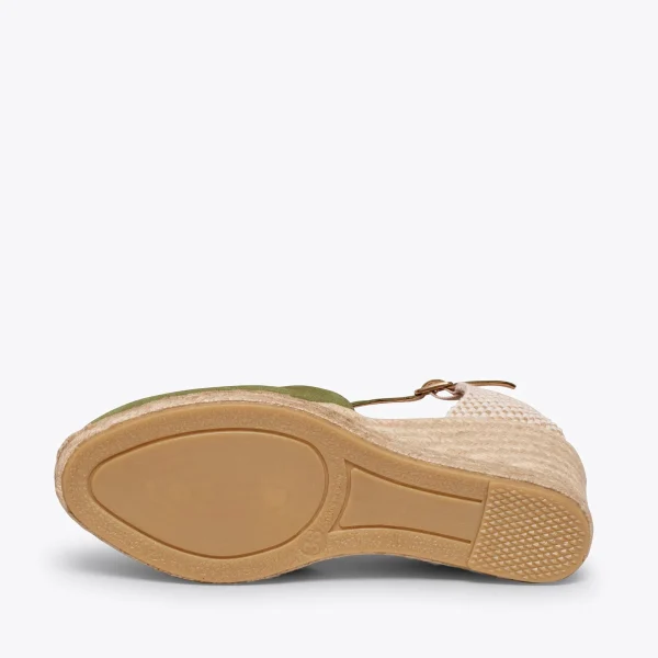 MiMaO ShopOnline NERJA – Espadrilles à Talon Haut KAKI 6