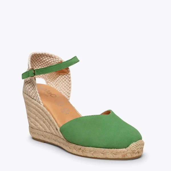 MiMaO ShopOnline NERJA – Espadrilles à Talon Haut VERT 5