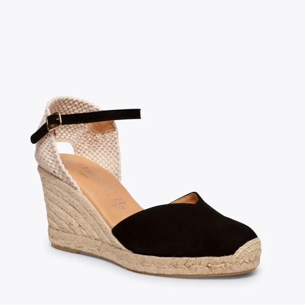 MiMaO ShopOnline NERJA – Espadrilles à Talon Haut NOIR 5