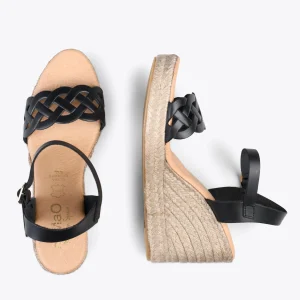MiMaO ShopOnline OASIS – Espadrilles à Tige Tressée NOIR 10