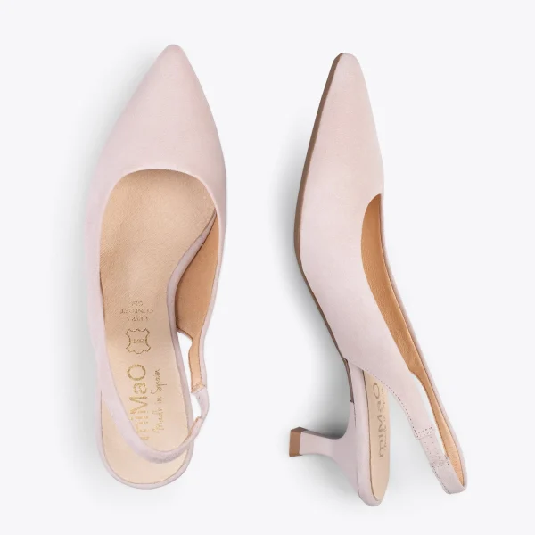 MiMaO ShopOnline URBAN KITTEN Talon Ouvert – Chaussures à Talon évasé NUDE 3
