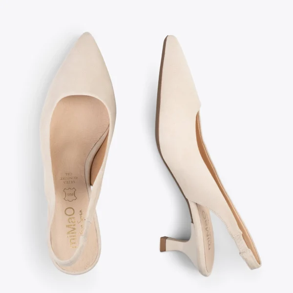 MiMaO ShopOnline URBAN KITTEN Talon Ouvert – Chaussures à Talon évasé BEIGE 3