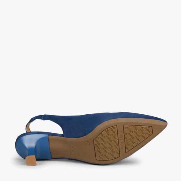 MiMaO ShopOnline URBAN KITTEN Talon Ouvert – Chaussures à Talon évasé BLEU MARINE 6