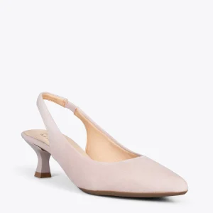MiMaO ShopOnline URBAN KITTEN Talon Ouvert – Chaussures à Talon évasé NUDE 14