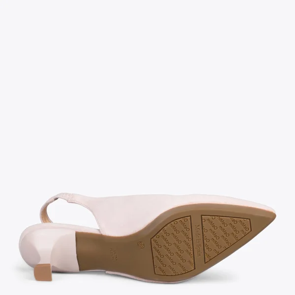 MiMaO ShopOnline URBAN KITTEN Talon Ouvert – Chaussures à Talon évasé NUDE 6