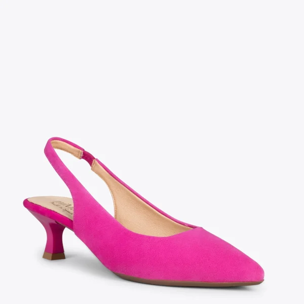 MiMaO ShopOnline URBAN KITTEN Talon Ouvert – Chaussures à Talon évasé FUCHSIA 5