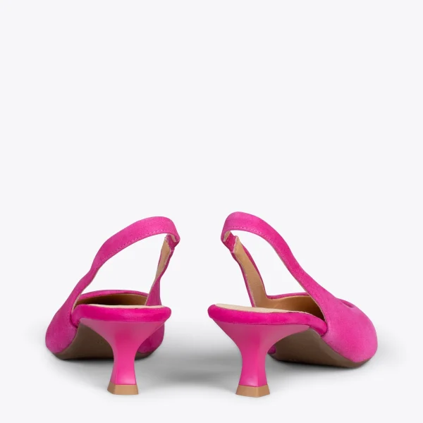 MiMaO ShopOnline URBAN KITTEN Talon Ouvert – Chaussures à Talon évasé FUCHSIA 3