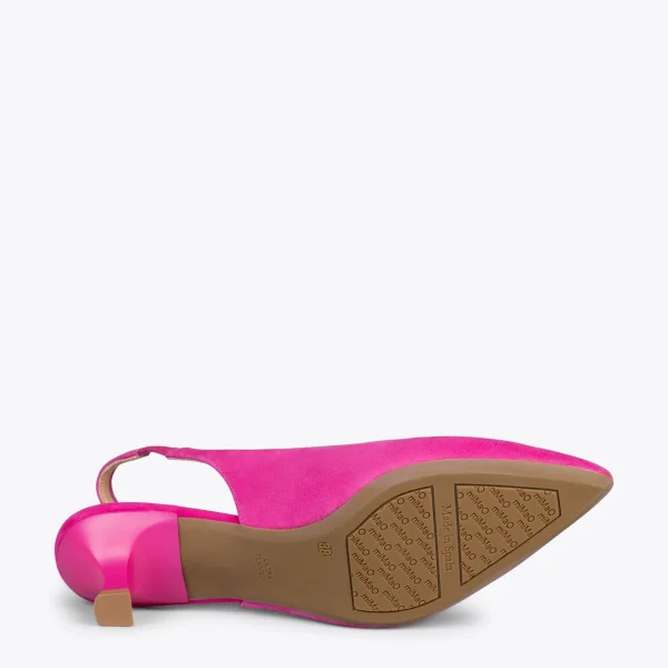 MiMaO ShopOnline URBAN KITTEN Talon Ouvert – Chaussures à Talon évasé FUCHSIA 6
