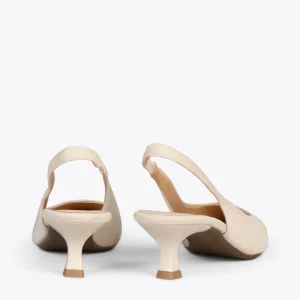 MiMaO ShopOnline URBAN KITTEN Talon Ouvert – Chaussures à Talon évasé BEIGE 12